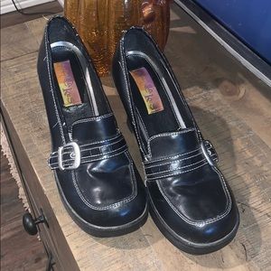 Vintage clueless buckled heels